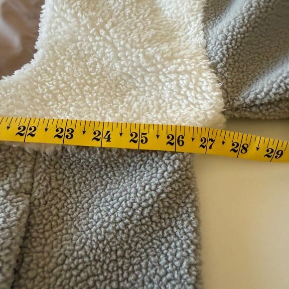 Columbia Lodge Sherpa Jacket Gray, White, & Beige Color-block Fleece Size XXL - Picture 7 of 12